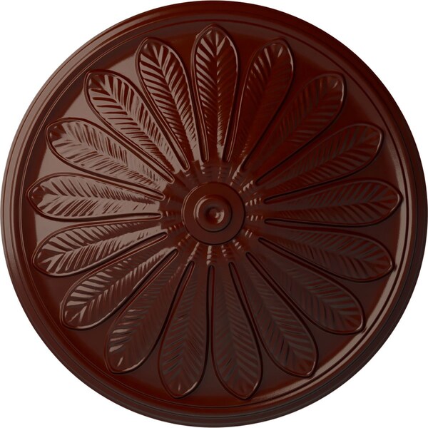 Ekena Millwork Brontes Ceiling Medallion (Fits Canopies up to 3 5/8"), 25 1/2"OD x 5 1/2"P, Brushed Mahogany CM25BRBMF - main